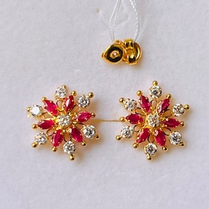 Gold tops earrings store with price