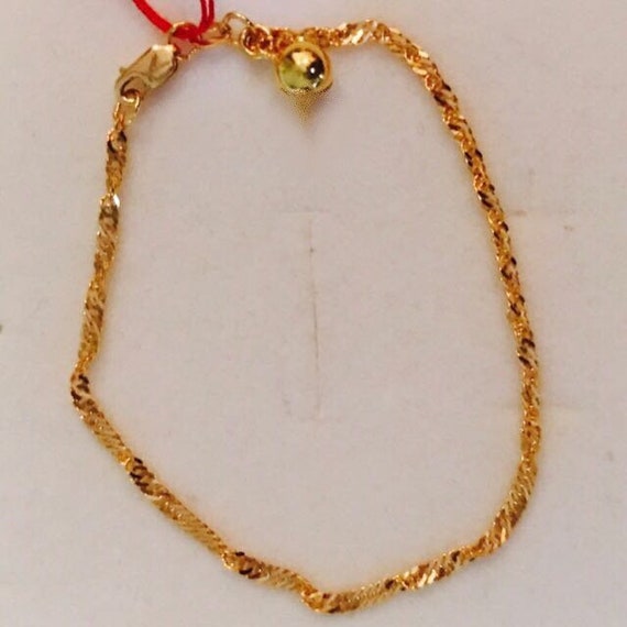 SK 916 Gold Beaded Bracelet