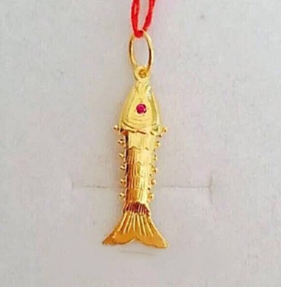3.2cm 22k Solid 916 Gold Fish Pendant Etsy Australia