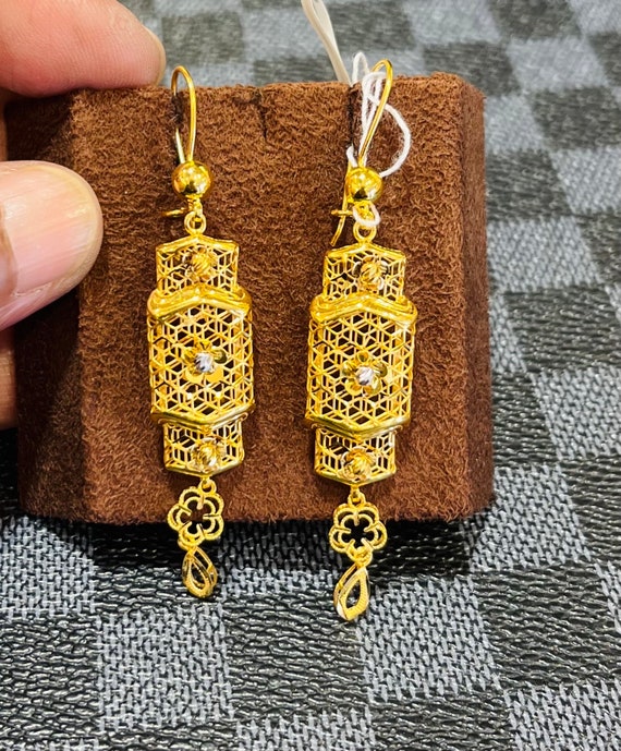 Dubai Gold Earrings (Leverback) - ZEMA Jewels