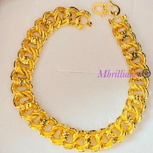 22k solid 916 gold coco bracelet pure 22k gold