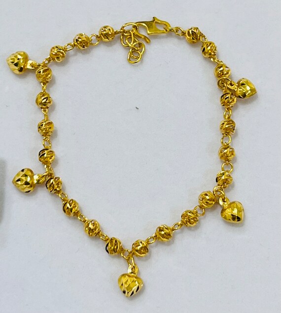 22k 916 Gold 5.5MM Baby Milo Bracelet - Etsy