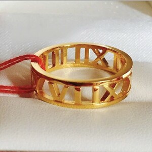 Roman Ring Solid Gold 22k 916 Gold Ring Etsy Roman Ring Solid Gold 22k 916 Gold Ring Etsy