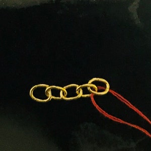 ring loops extender 22k solid 916 gold bracelet / necklace chain