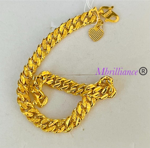 Mens 916 deals gold bracelet