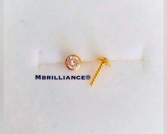 916 gold nose stud deals