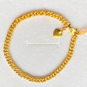 22k solid 916 gold cowboy bracelet pure 22k gold