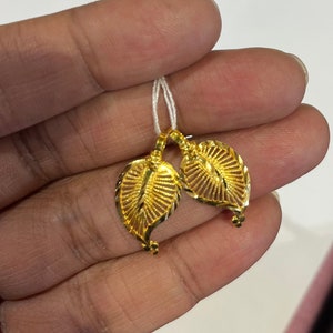 1 pair thali chain accessories pendant  for necklace Solid 22k gold 916 gold  mango pendants