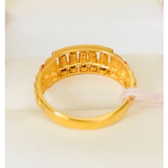 Abacus Ring Solid 22k Gold Purity 916 Gold Authentic Gold Ring