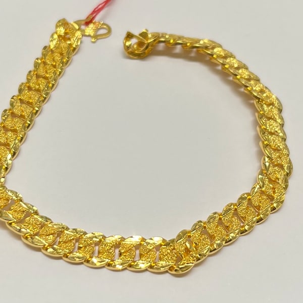 Men’s 22k solid 916 gold bracelet men’s cowboy bracelet