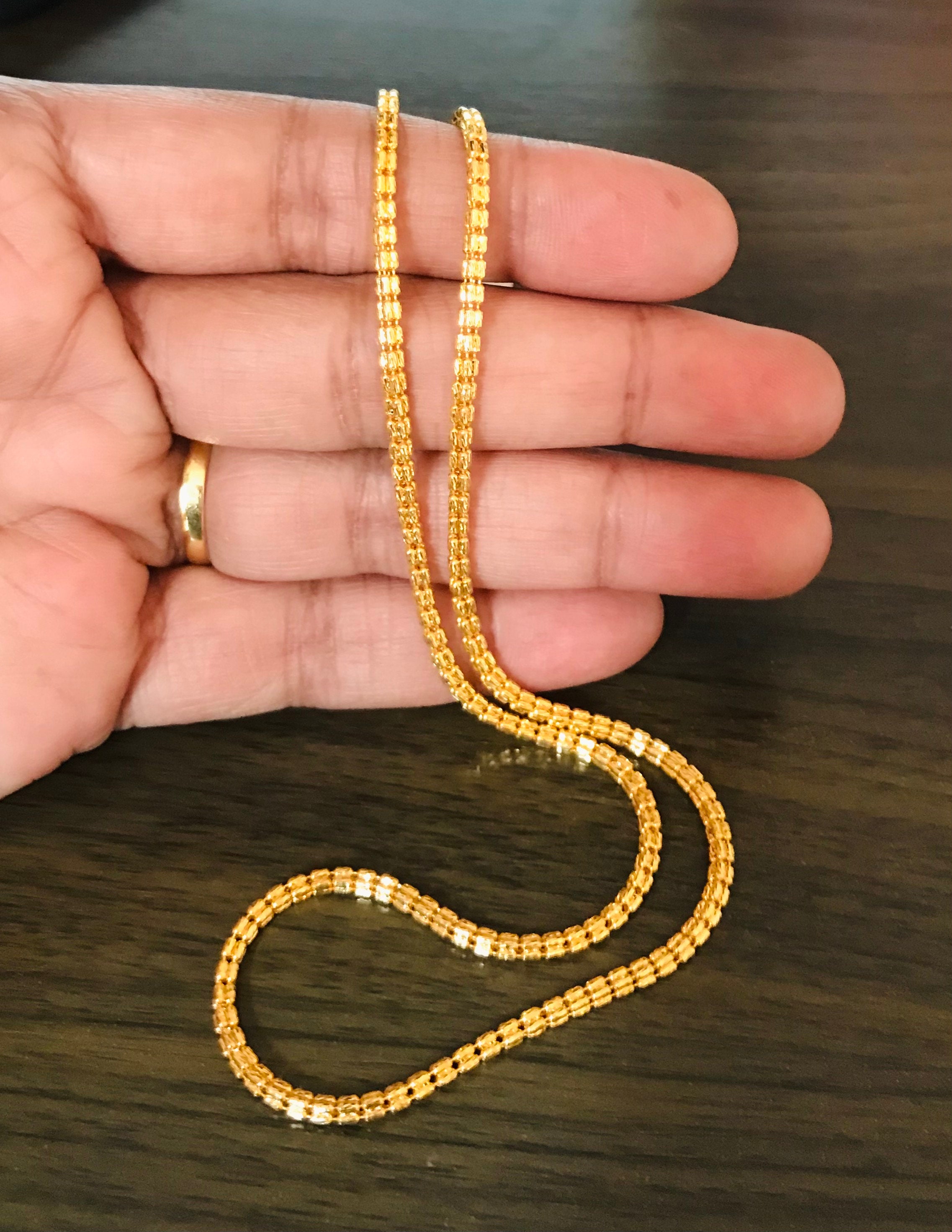 Male 22 KARAT GOLD CHAIN FOR MEN, 10 Gm To Onwards