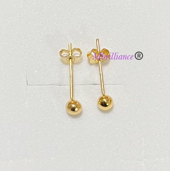 22k Plain Gold Earring JG-2108-03830 – Jewelegance