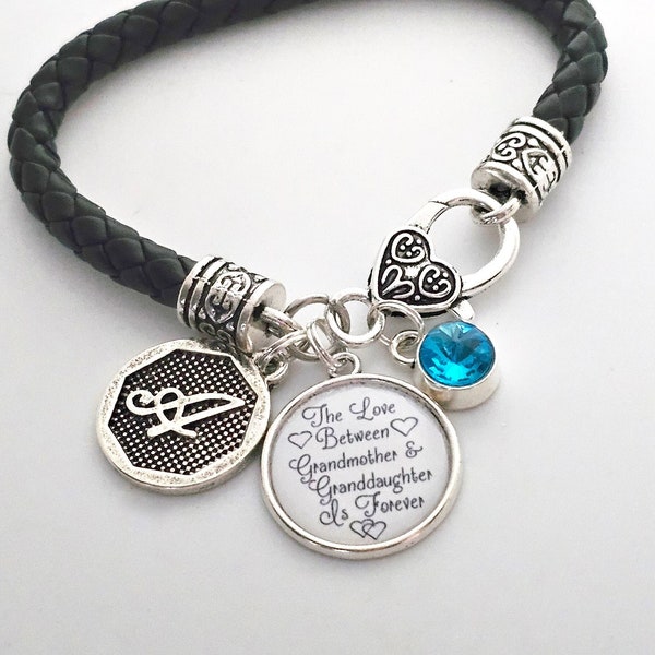 GRANDDAUGHTER Bracelet Gift, Granddaughter Jewelry, Gift from Grandmother, Love between Grandmother and Granddaughter, From Grandma Grandpa