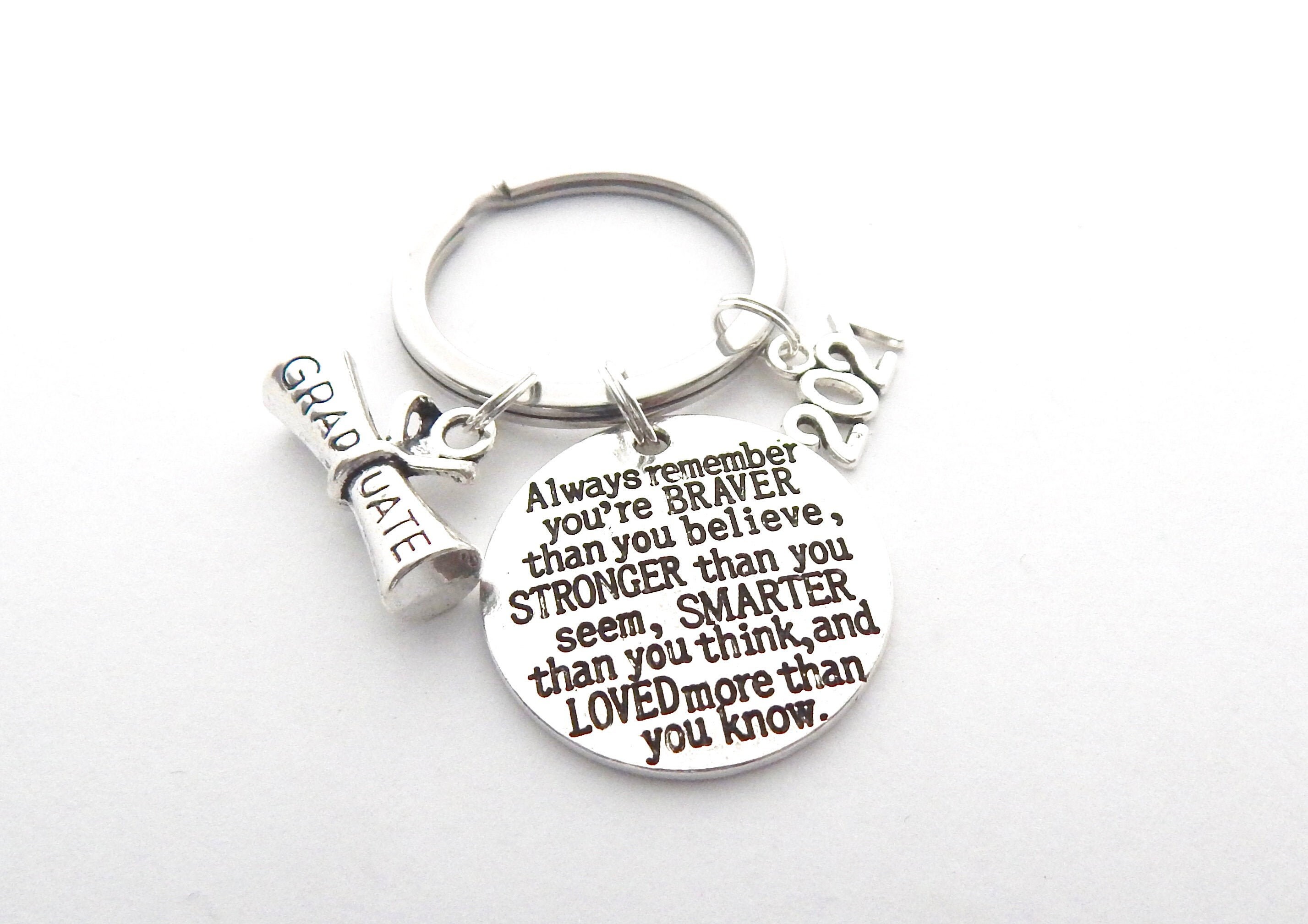 GRANDSON Graduation gift NEPHEW GIFT Godson Braver than you Etsy