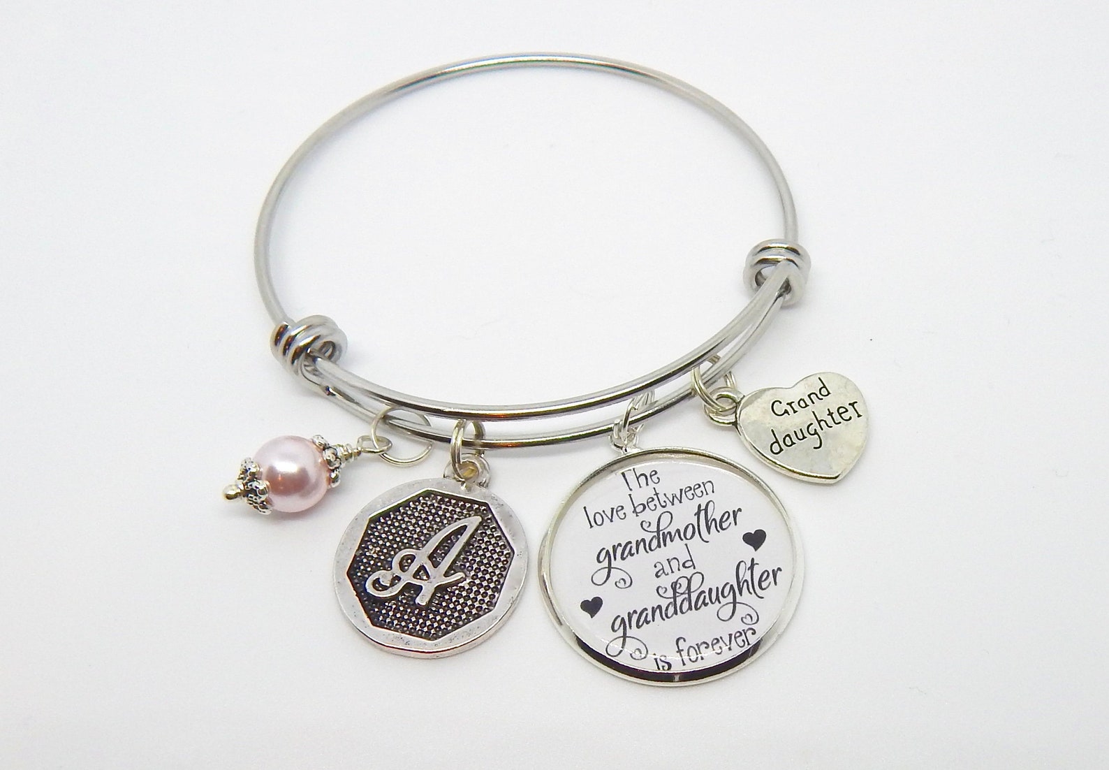 Personalized GRANDDAUGHTER Gift Granddaughter Charm Bracelet Etsy