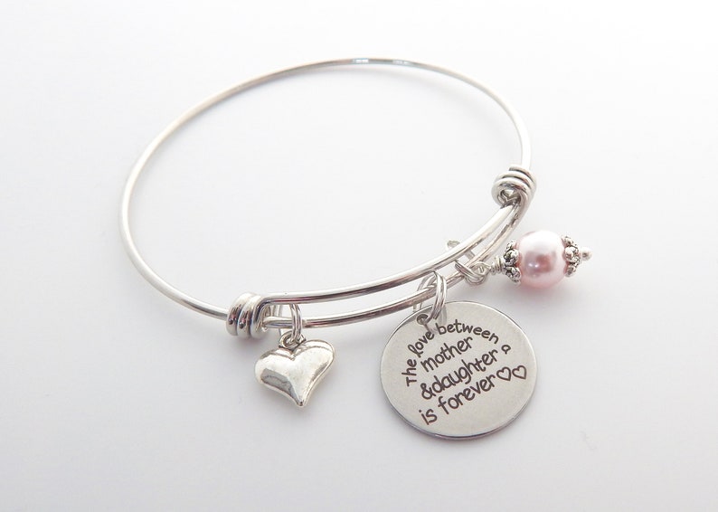 Bride Gift Daughter Charm Bracelet Daughter Jewelrywedding Etsy