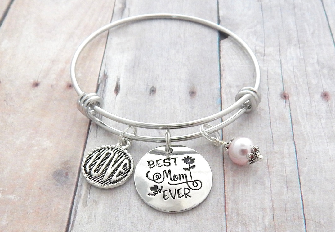 BEST MOM EVER Bracelet, Gift for Mothers, Mom Jewelry, Mom Gift, Mother