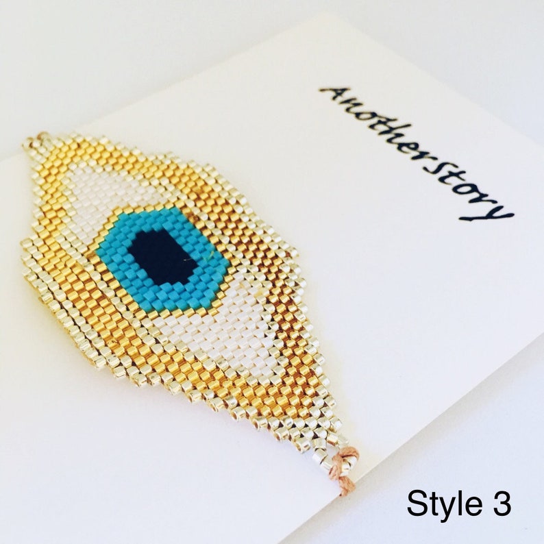 Turquoise Bracelet Summer Bracelet Gift For Her Handcrafted Protection Bracelet Evil Eye Bracelet Miyuki Bracelet Eye Bracelet