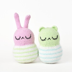 Spring Bunny & Bear Crochet Pattern | Tiny Curl Amigurumi Pattern, Bunny Amigurumi Pattern, Bear Amigurumi Pattern, Bunny Crochet