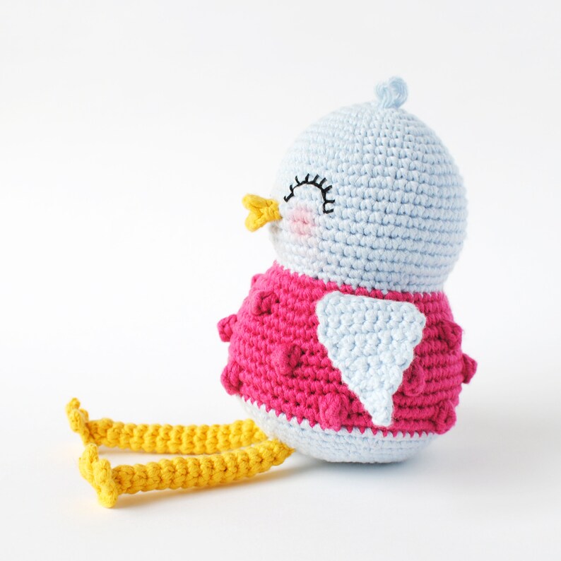 Bird Amigurumi Pattern Tiny Curl Amigurumi Pattern Sweet Bird Crochet Pattern Crochet Bird Pattern