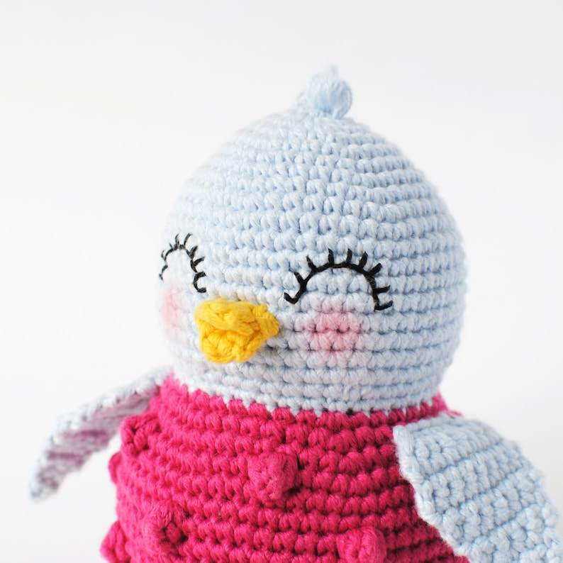 Bird Amigurumi Pattern Tiny Curl Amigurumi Pattern Sweet Bird Crochet Pattern Crochet Bird Pattern