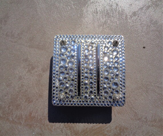 Gold trendy light switch heavily hand encrusted with Preciosa and Swarovski crystals and studs
