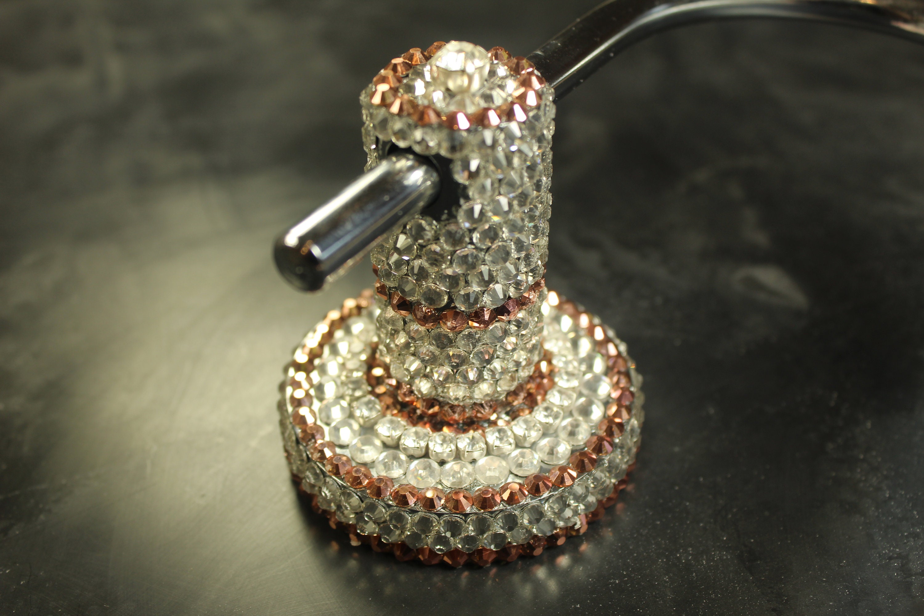 Luxury Toilet Roll Holder Hand Encrusted With Preciosa Clear 