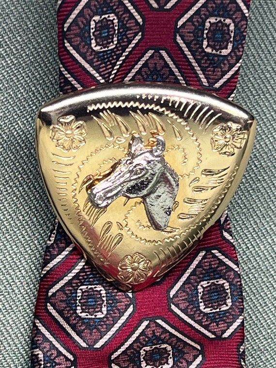 Vintage Bucking Bronco Bolo tie - image 1