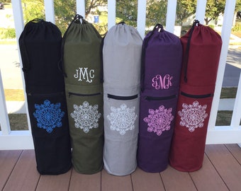 drawstring yoga mat bag