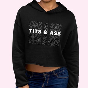 Tits & Ass Cropped Hoodie image 1