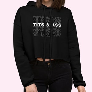 Tits & Ass Cropped Hoodie image 3