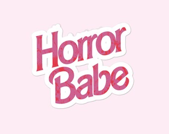 Horror Babe Sticker for Horror Fans and Sexy Scream Queens