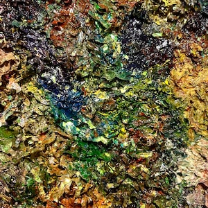 Mixed media abstract painting