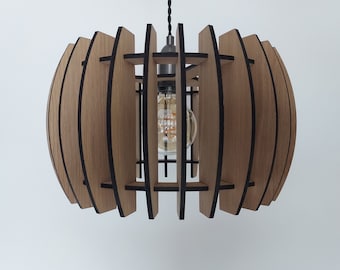 Wooden Lampshade, Wood lampshade, Laser Cut Lampshade, Veneer Wood Lampshade - Magnolia XL