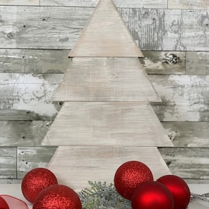 Painted Wood Christmas Tree | Christmas Decor| Farmhouse Decor | Rustic Holiday Decor | Rustic Christmas Decor | Christmas Tree