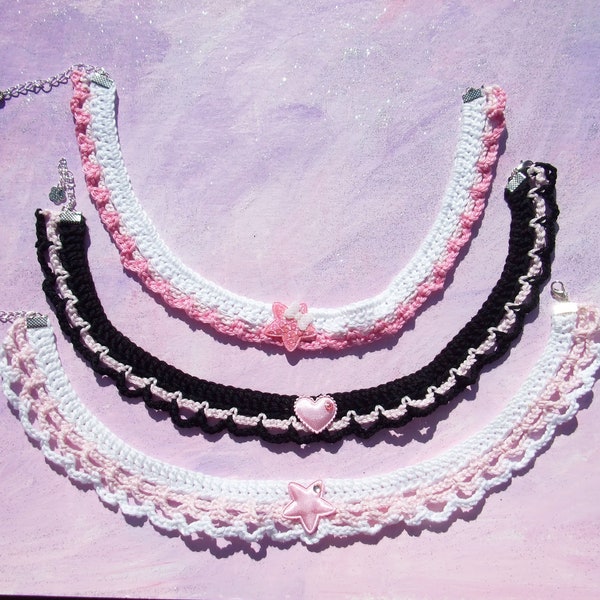 Sweet lolita crochet chokers