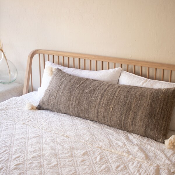 Brown Lumbar Pillow - Etsy