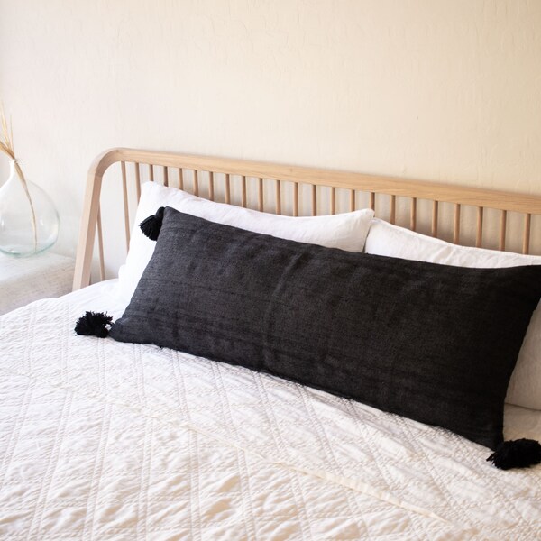 Long Lumbar Pillow for King Bed Etsy