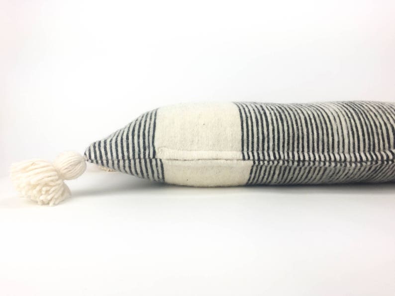 Ivory and Black XXL Long Lumbar Pillow Cover Body Pillow Etsy