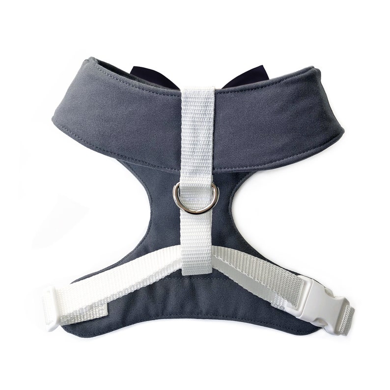 Grey and Navy Bow Tie Tuxedo Dog Harness Etsy