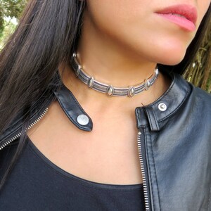 Metal Choker Etsy