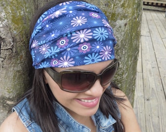 Yoga Headband Running Headband Fitness Headband Hippie Wide Headband Women Head Wrap No Slip Headband Boho Headband Bohemian Turban Headwrap