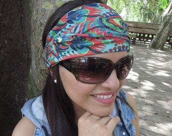 Faixa de cabelo para ioga, faixa de cabelo para corrida, faixa de cabelo para fitness, faixa de cabelo hippie larga, faixa de cabelo feminina para o verão, faixa de cabelo antiderrapante, turbante boho, faixas de cabelo