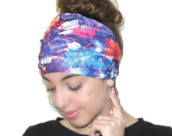 Wide Yoga Headband Running Headband Fitness Headband Hippie Headband Women Summer Head Wrap No Slip Headband Boho Headband Bohemian Turban