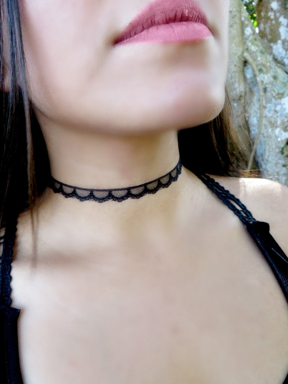 Gothic Victorian Crystal Tassel Tattoo Choker Necklace Black Lace Collar  Vintage  eBay