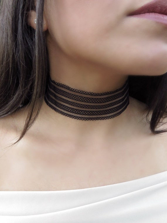 White Lace Choker Necklace, Thick Patterned Lace Choker, Statement Choker,  White Lace Choker, Choker Necklace, Tattoo Choker, Trendy Jewelry - Etsy