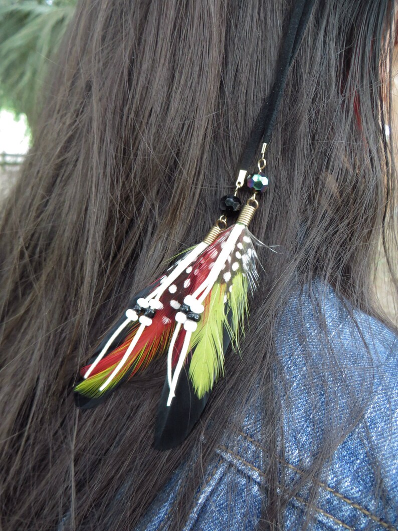 Feather Hair Extension Bohemian Hair Accessories Boho Etsy