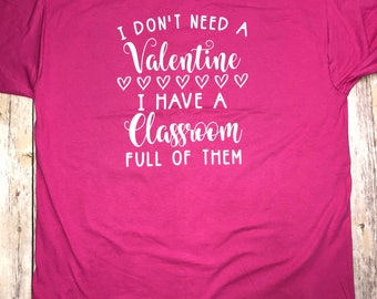 Teacher Valentine's Short Sleeve