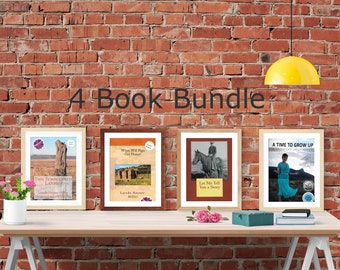 4 Book Bundle | Memoirs, Historical Fiction, Non-fiction | Poetry, essay, southeastern Colorado, Ranch life, Country Life