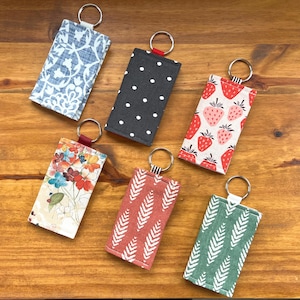 Llavero con porta identificación / porta tarjetas de crédito / mini billetera / porta tarjetas de presentación / porta tarjetas de regalo